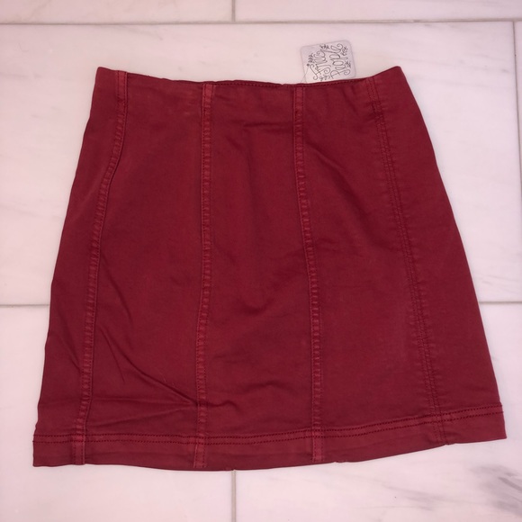 Free people red skirt - Picture 2 of 6